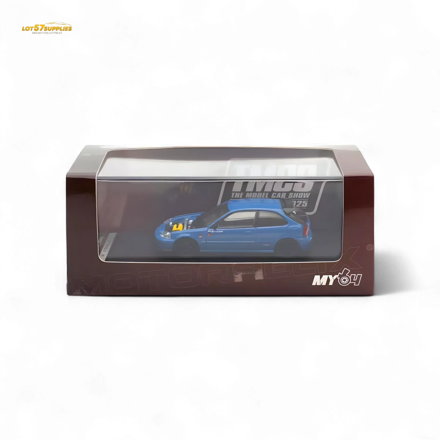 Motorhelix Honda Civic EK9 Malaysia Limited Edition - Blue 1:64 - ToylandEU