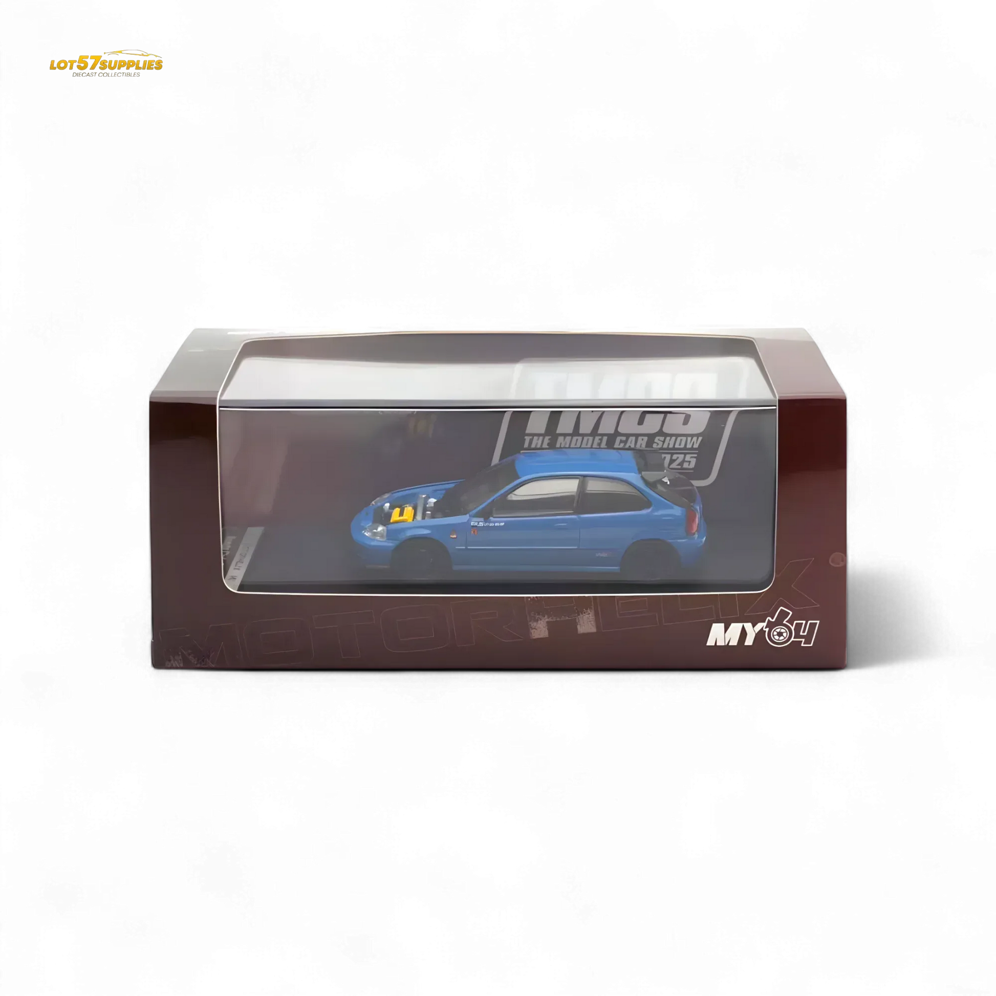 Motorhelix Honda Civic EK9 Malaysia Limited Edition - Blue 1:64 - ToylandEU