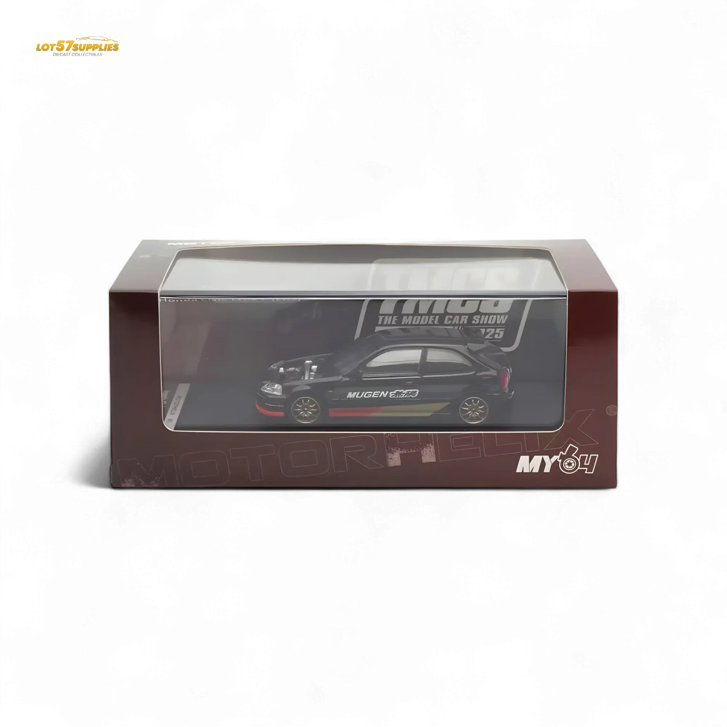Motorhelix Honda Civic EK9 MUGEN Malaysia Limited Edition - Black 1:64 - ToylandEU
