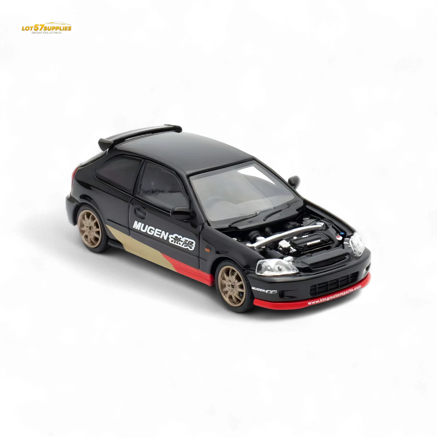Motorhelix Honda Civic EK9 MUGEN Malaysia Limited Edition - Black 1:64 - ToylandEU