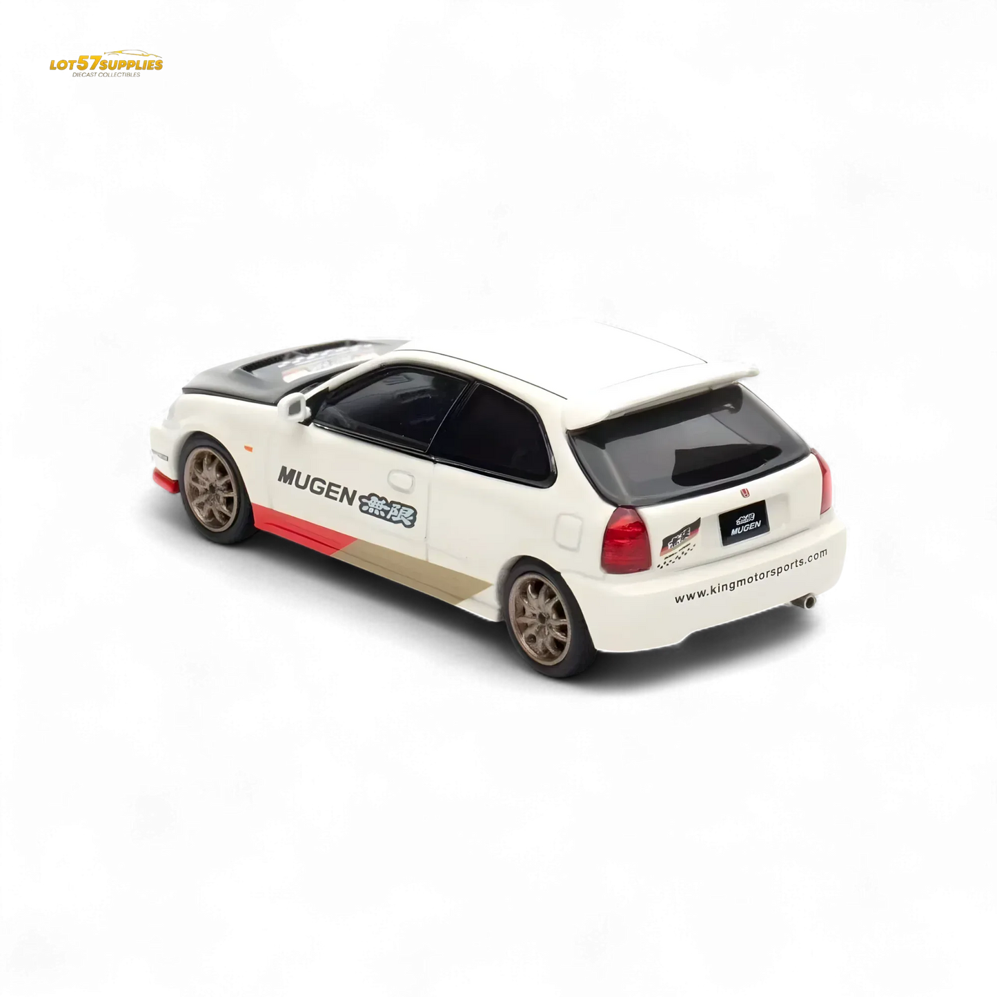 Motorhelix Honda Civic EK9 MUGEN Malaysia Limited Edition - White 1:64 - ToylandEU