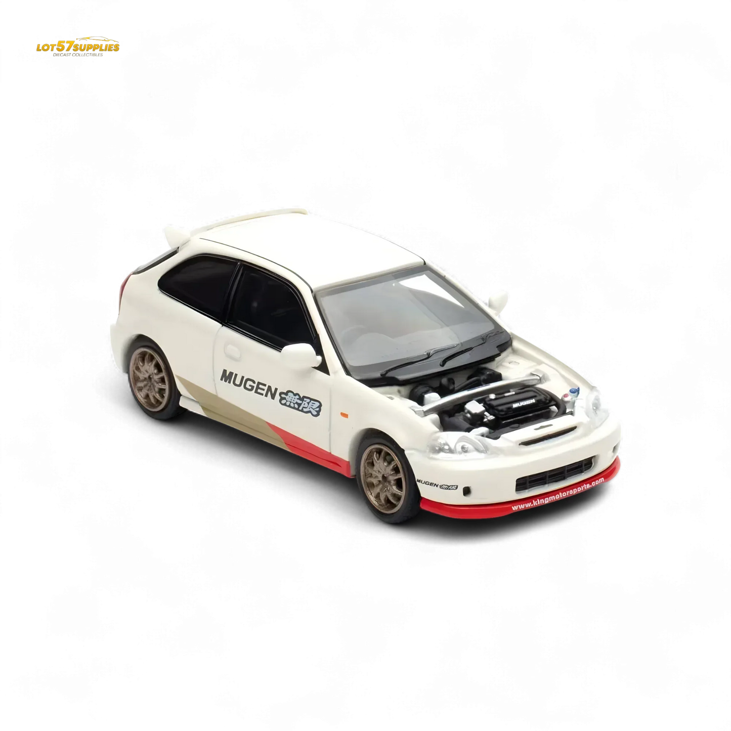 Motorhelix Honda Civic EK9 MUGEN Malaysia Limited Edition - White 1:64 - ToylandEU