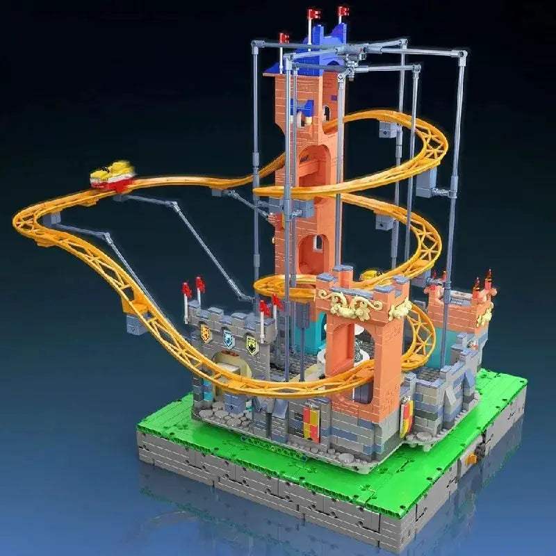Motorized Roller Coaster Lego Building Blocks Set For Adults Gift - ToylandEU