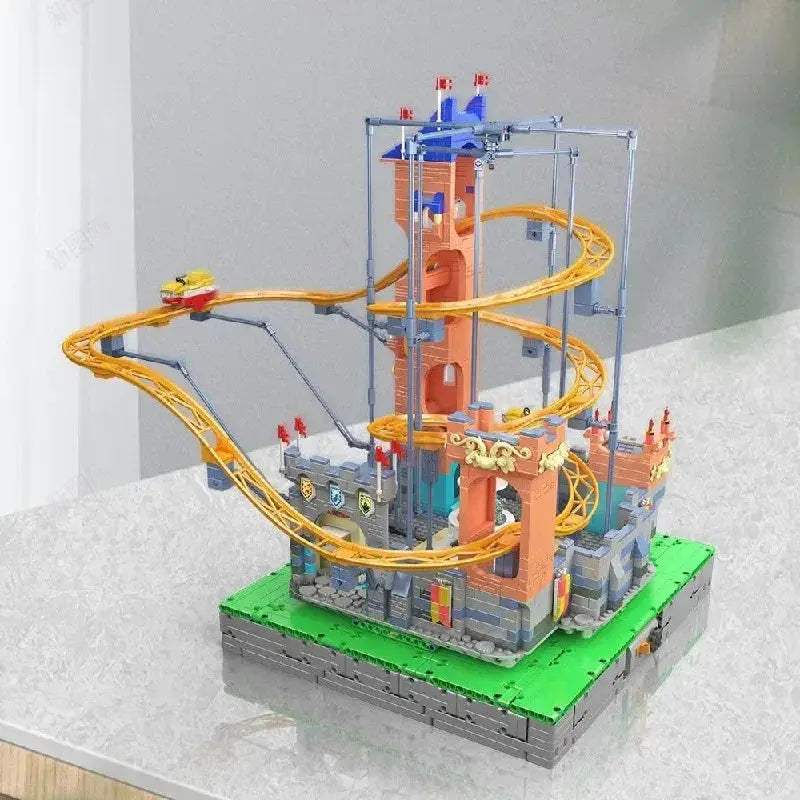 Motorized Roller Coaster Lego Building Blocks Set For Adults Gift - ToylandEU