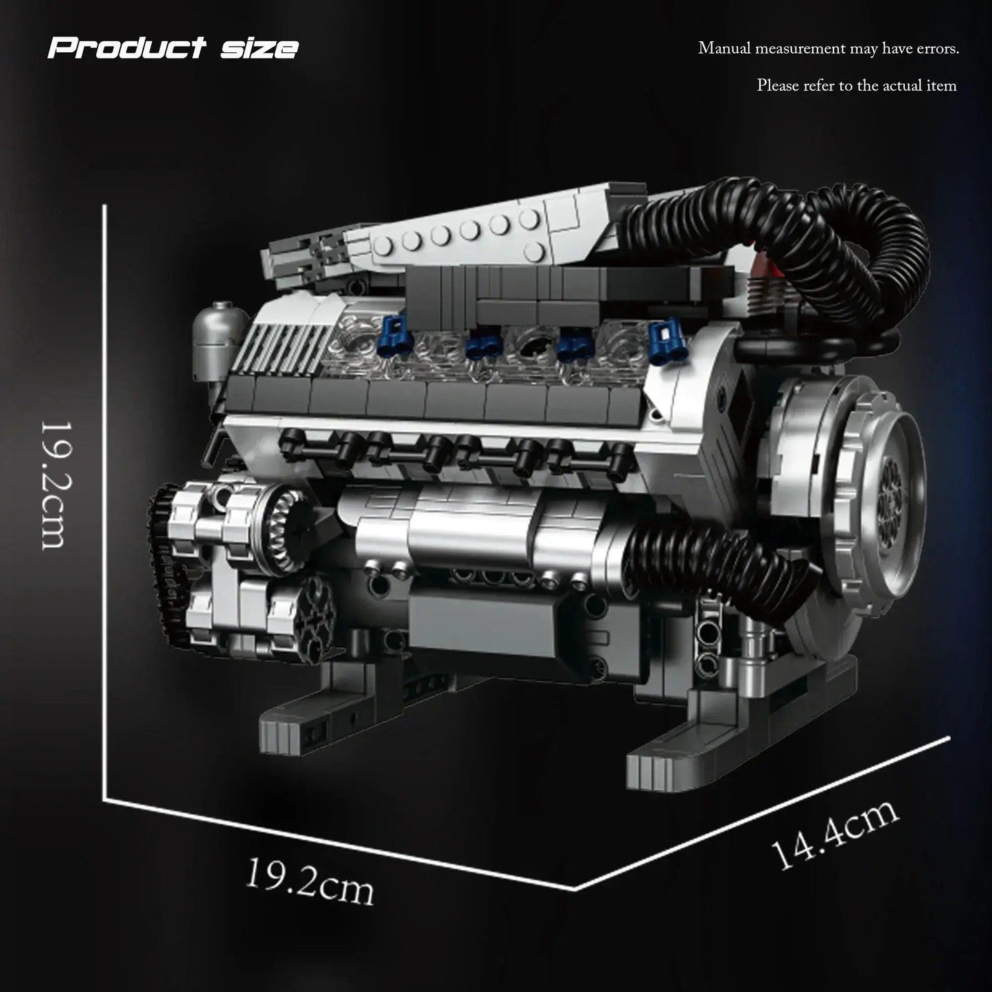  Motorized V8 Engine Brick Model Lego Compatible Gift -  ToylandEU™