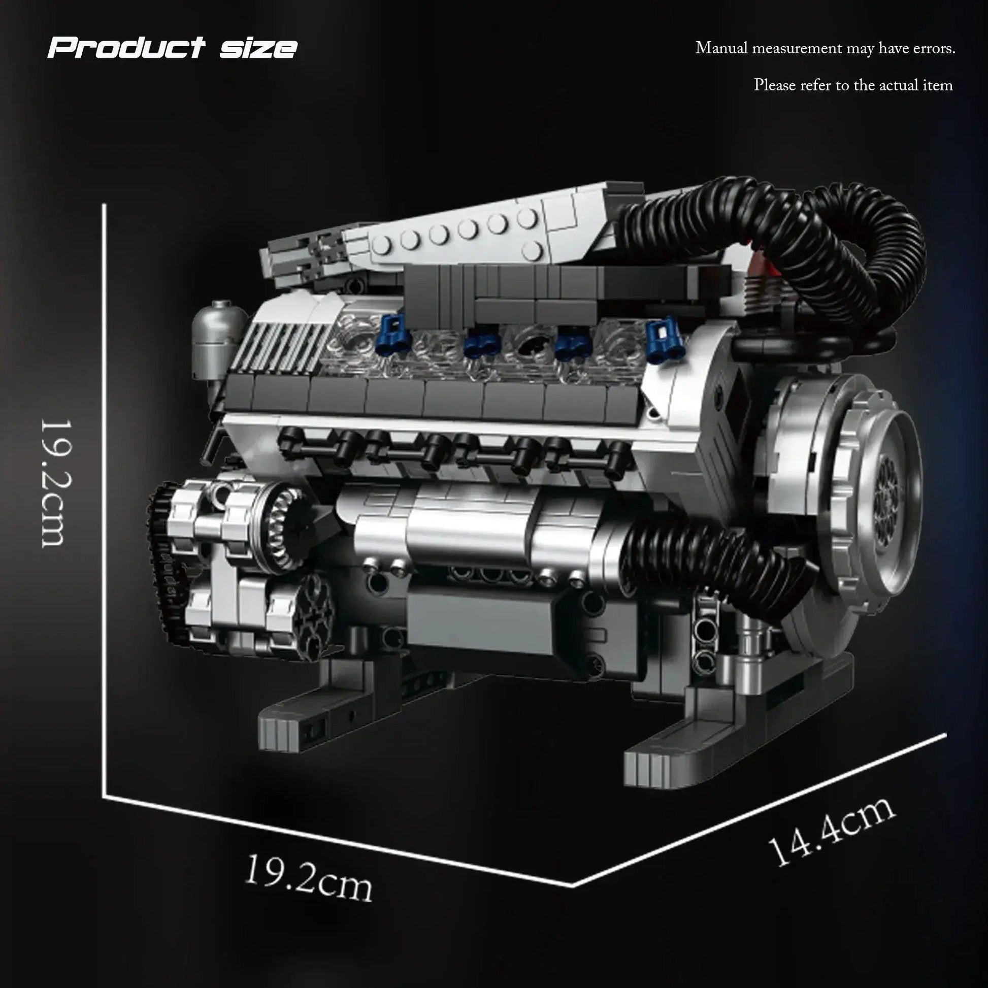  Motorized V8 Engine Brick Model Lego Compatible Gift -  ToylandEU™