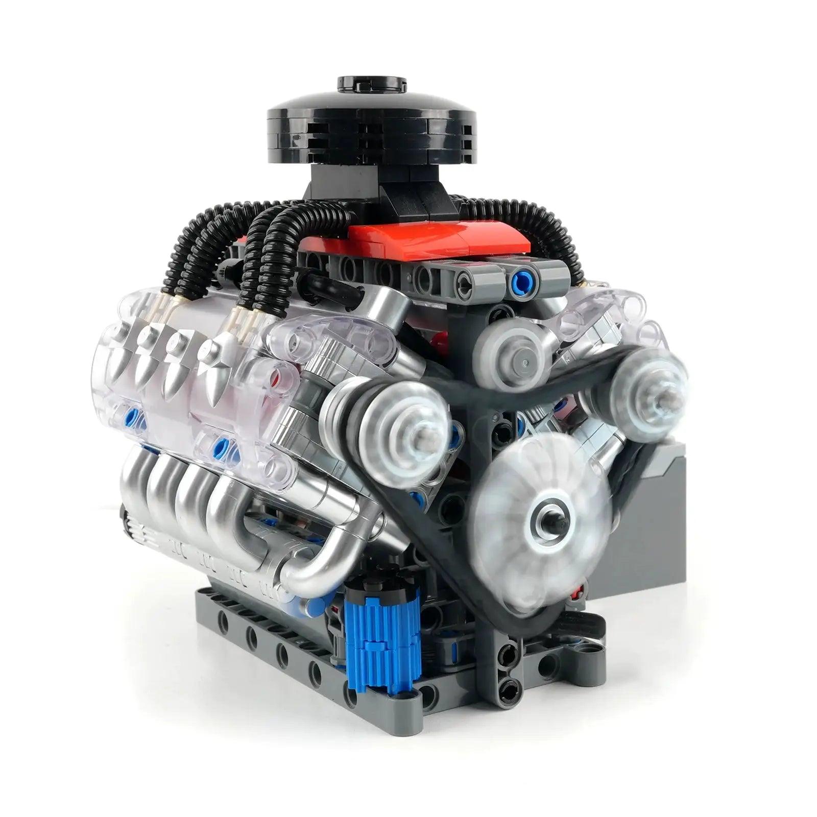  Motorized V8 Engine Building Blocks Kit Educational -  ToylandEU™