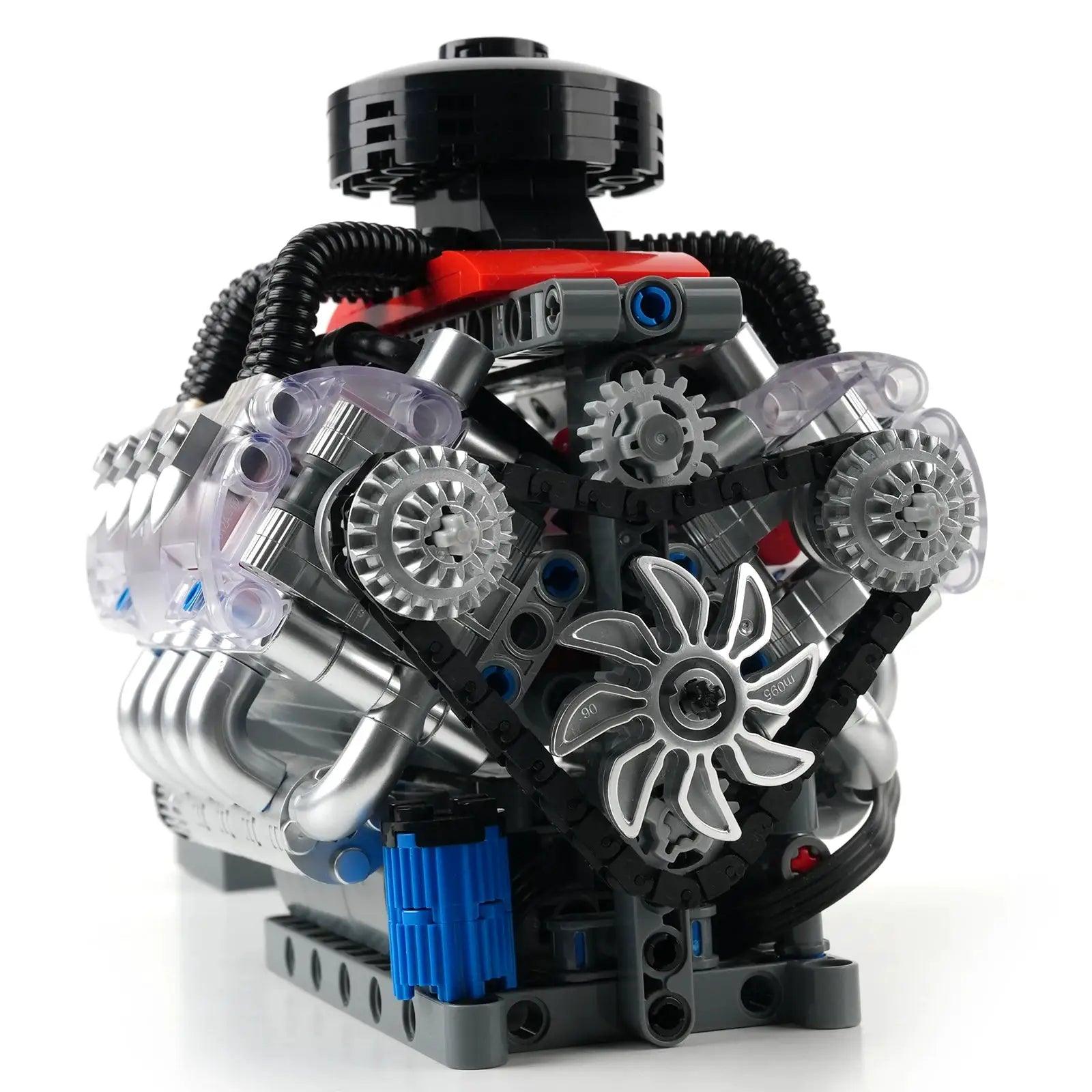  Motorized V8 Engine Building Blocks Kit Educational -  ToylandEU™