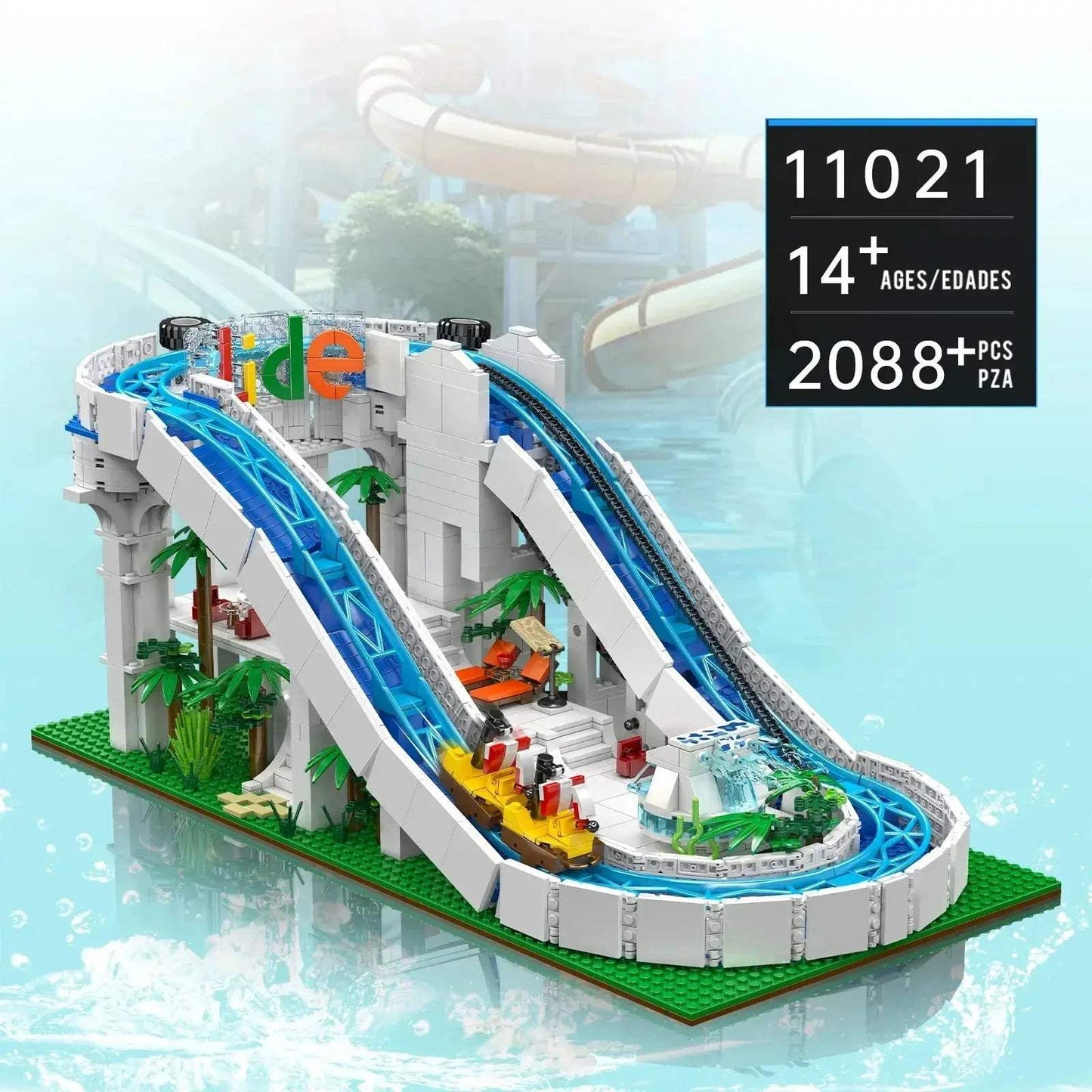 Motorized Water Park Building Blocks Set for Kids and Adults - ToylandEU