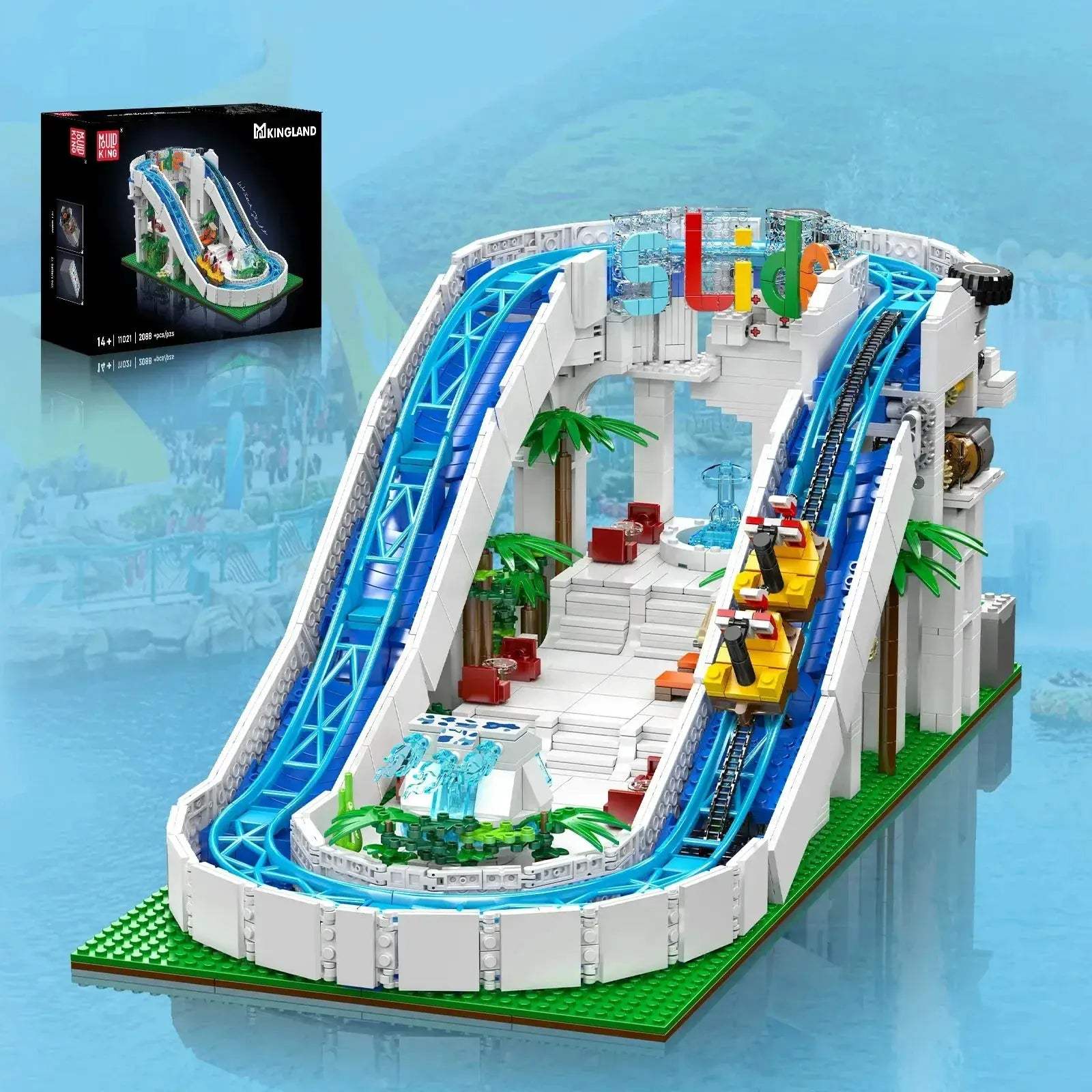 Motorized Water Park Building Blocks Set for Kids and Adults - ToylandEU