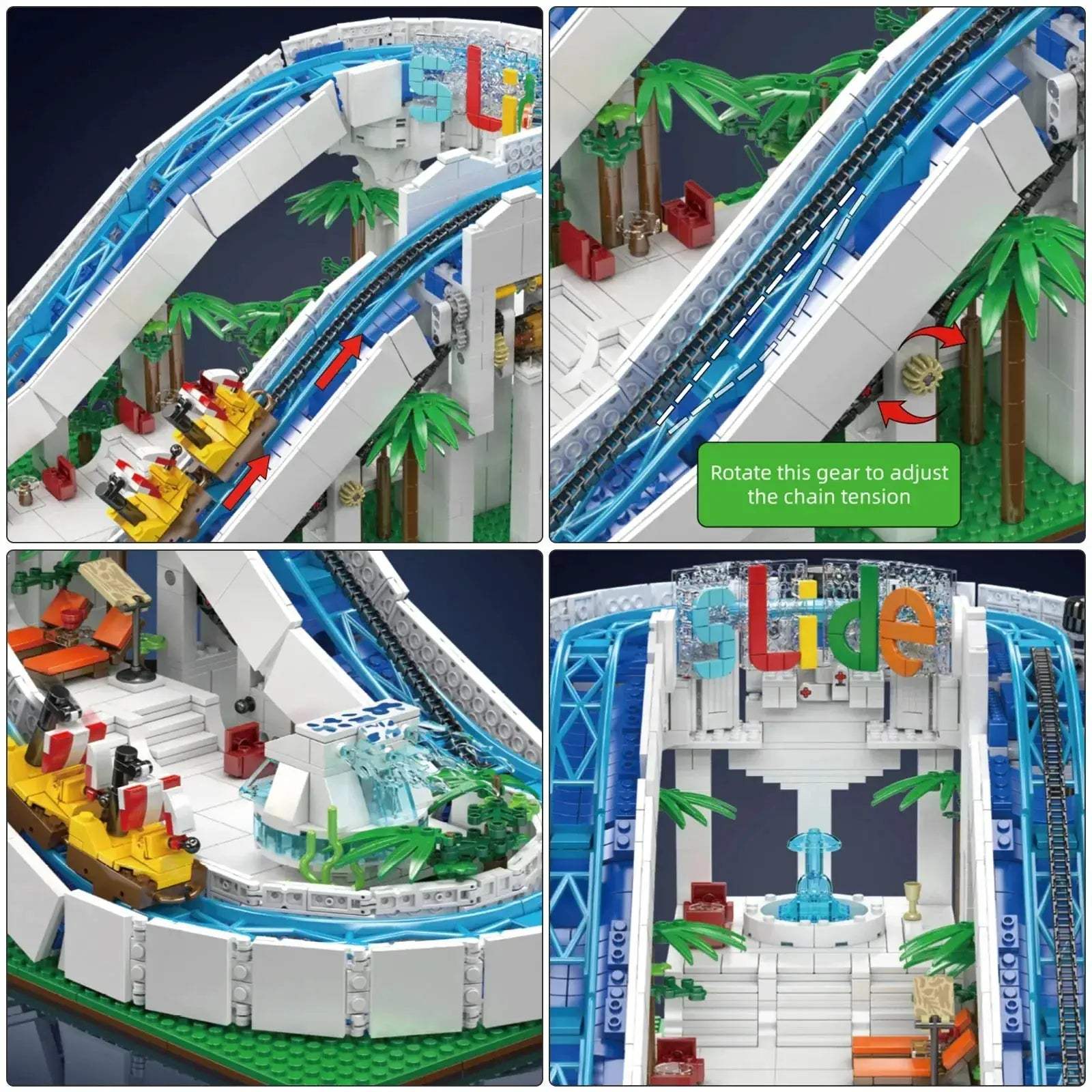 Motorized Water Park Building Blocks Set for Kids and Adults - ToylandEU