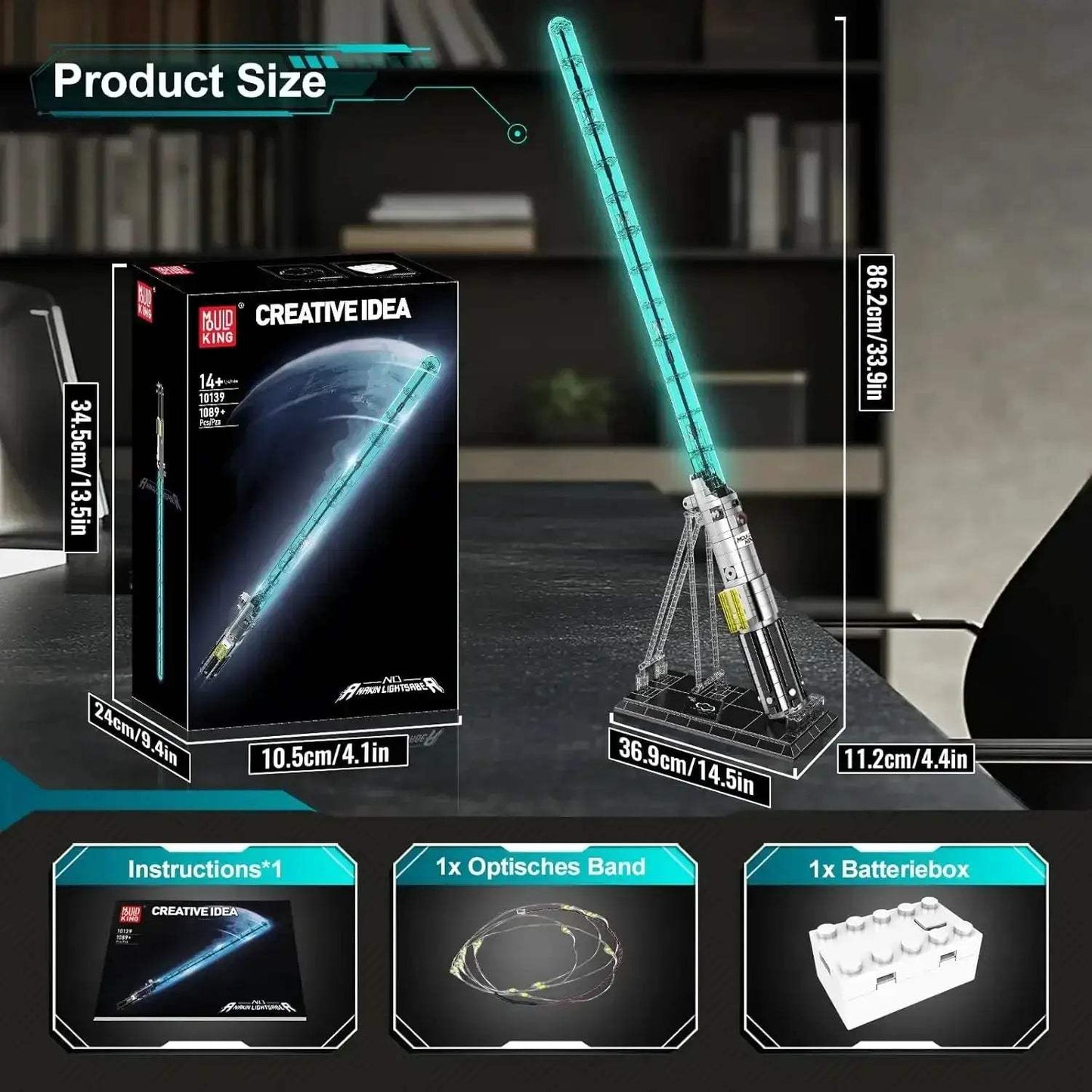 Mould King 10139 Star Wars Lightsaber Led Light Building Blocks - ToylandEU