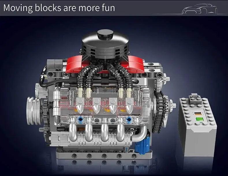  Mould King 10171 Car Building Block V8 Engine Gift Set -  ToylandEU™