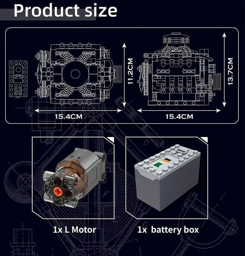  Mould King 10171 Car Building Block V8 Engine Gift Set -  ToylandEU™