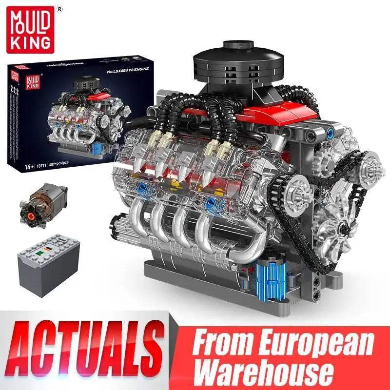  Mould King 10171 Car Building Block V8 Engine Gift Set -  ToylandEU™