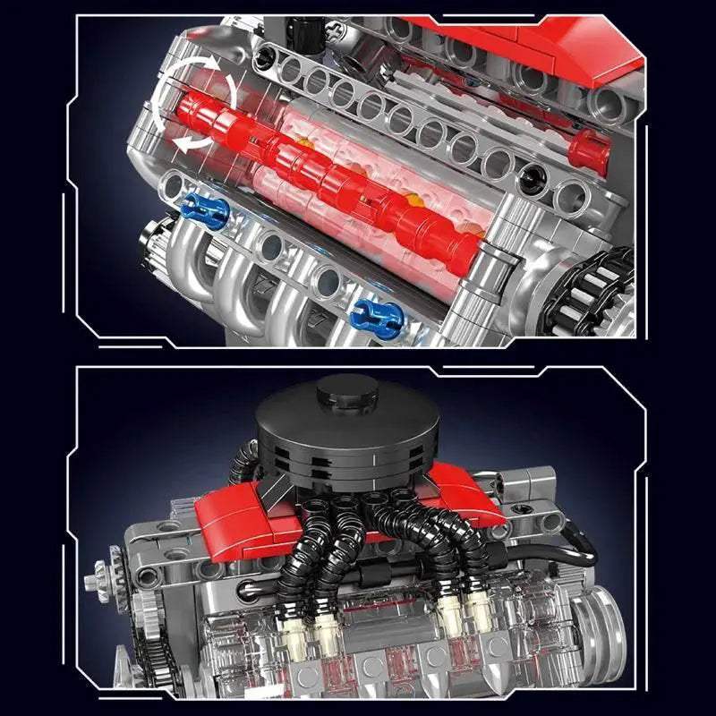  Mould King 10171 Car Building Block V8 Engine Gift Set -  ToylandEU™