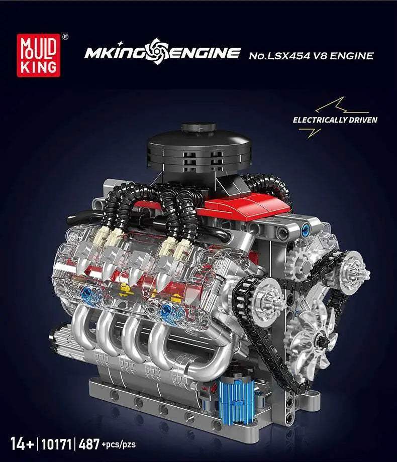 Mould King 10171 Car Building Block V8 Engine Gift Set -  ToylandEU™