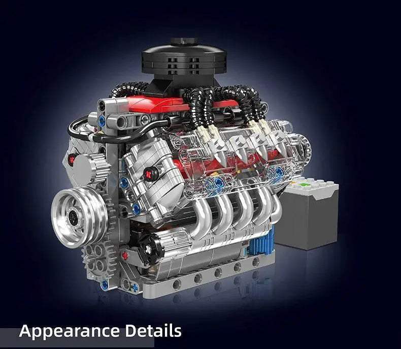  Mould King 10171 Car Building Block V8 Engine Gift Set -  ToylandEU™