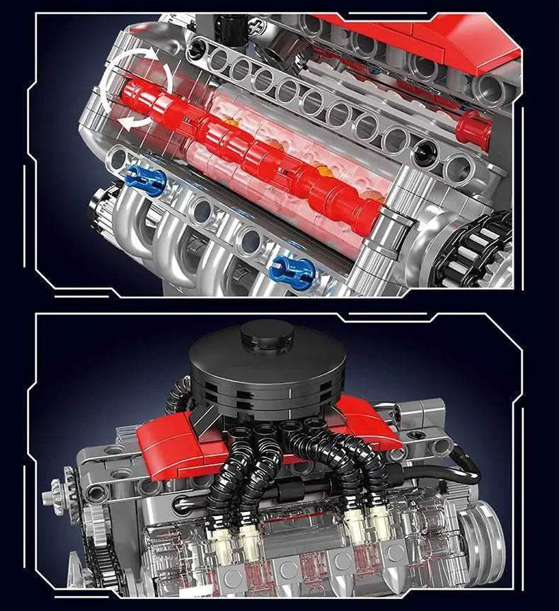  Mould King 10171 Car Building Block V8 Engine Gift Set -  ToylandEU™
