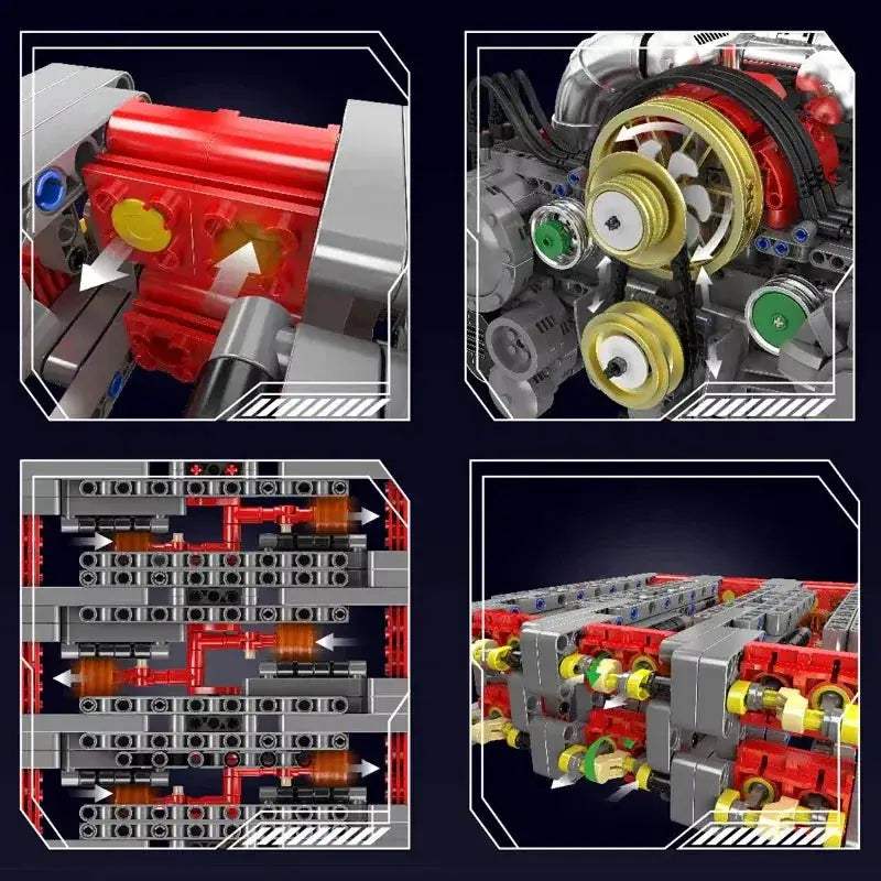 Mould King 10181 Motorized Engine Racing Car Building Kit - ToylandEU