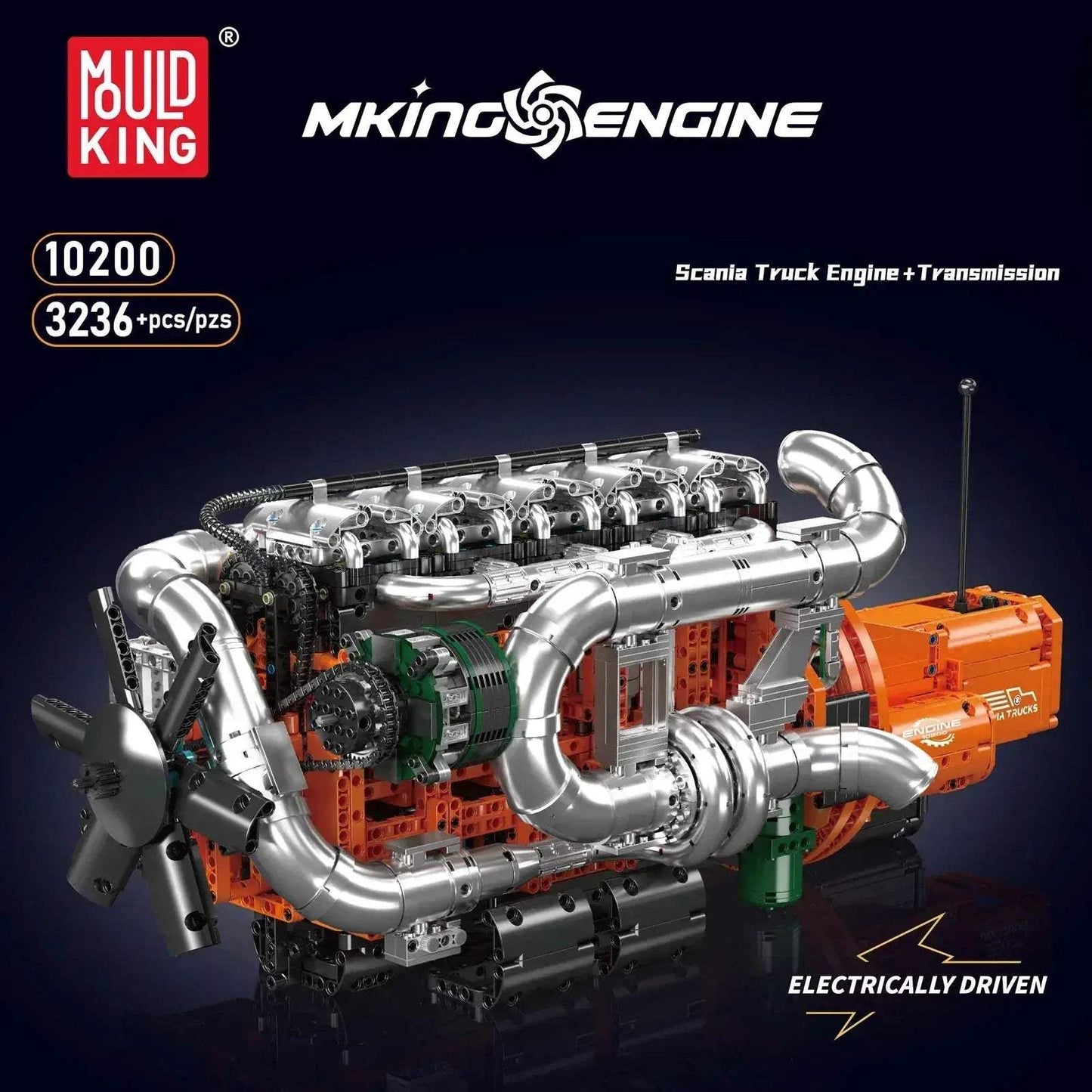 Mould King 10200 Technic Engine Building Block Set Educational Challenge - ToylandEU