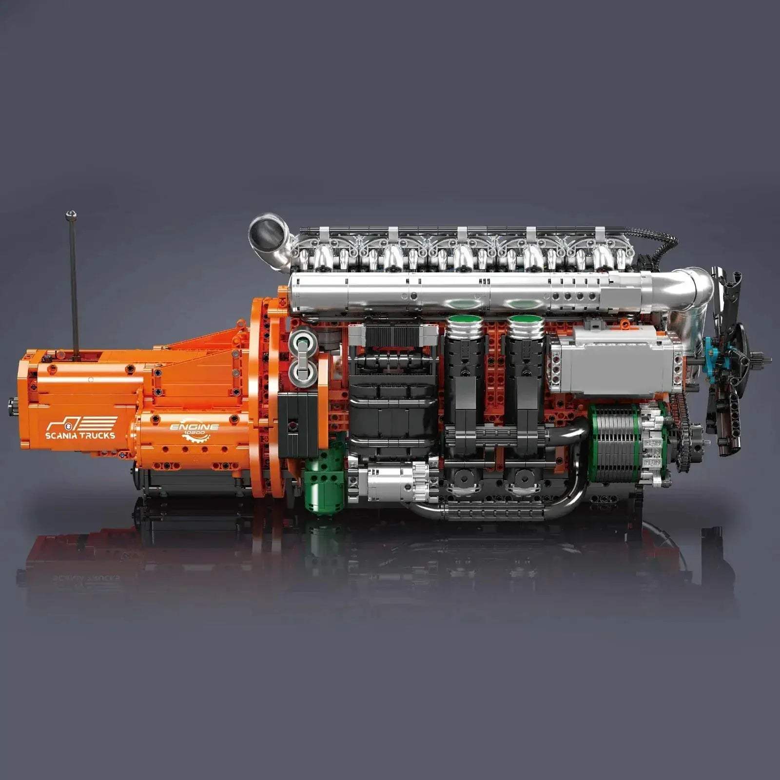 Mould King 10200 Technic Engine Building Block Set Educational Challenge - ToylandEU