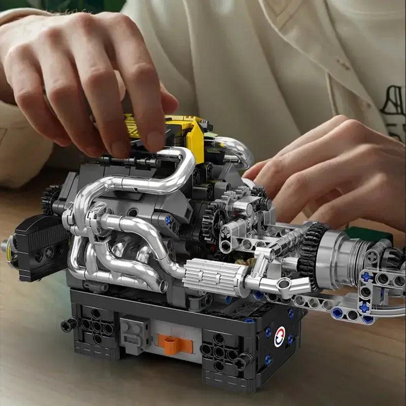  Mould King 10207 Highly Detailed V12 Engine Blocks Kit -  ToylandEU™