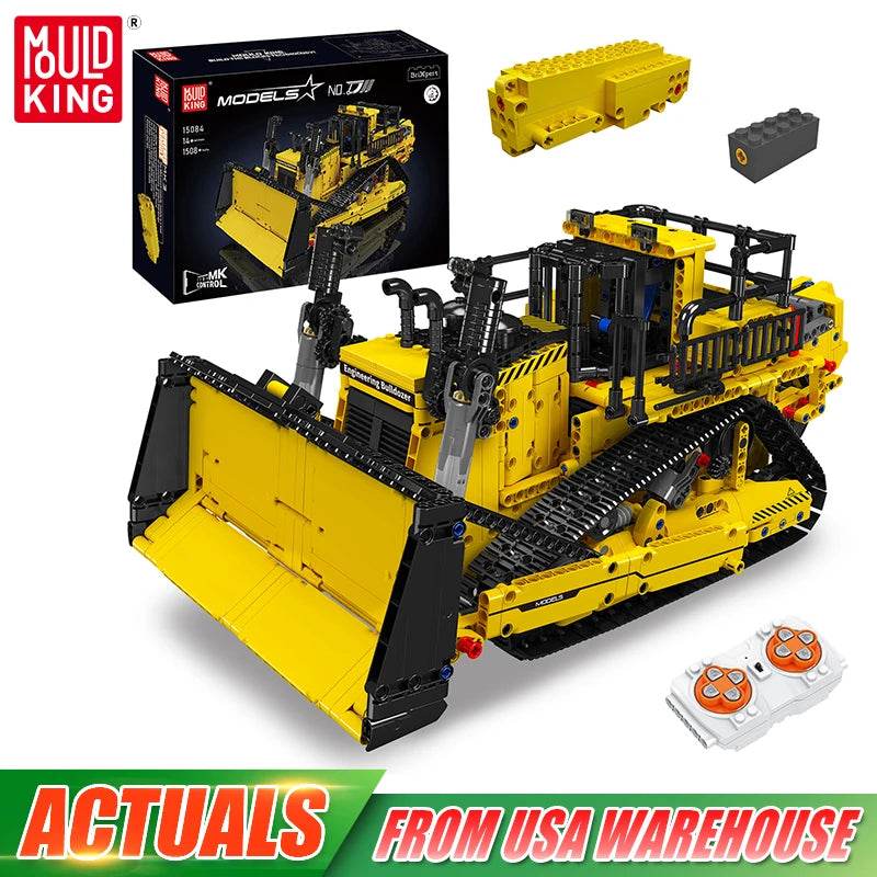 Mould King 15084 Technical Car Toys RC D11 Bulldozer Set - ToylandEU