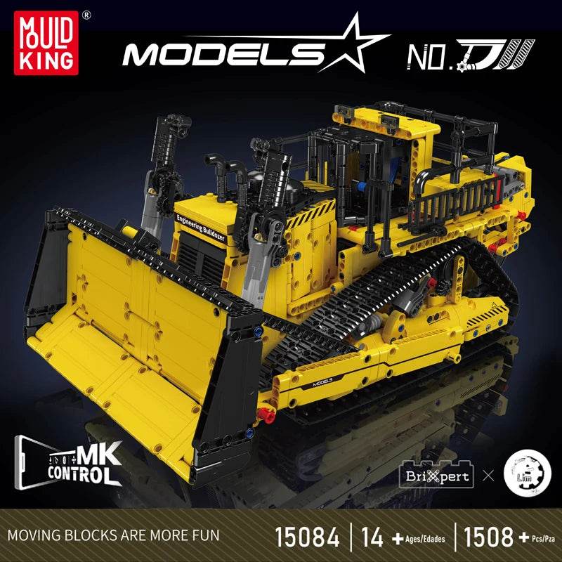 Mould King 15084 Technical Car Toys RC D11 Bulldozer Set - ToylandEU