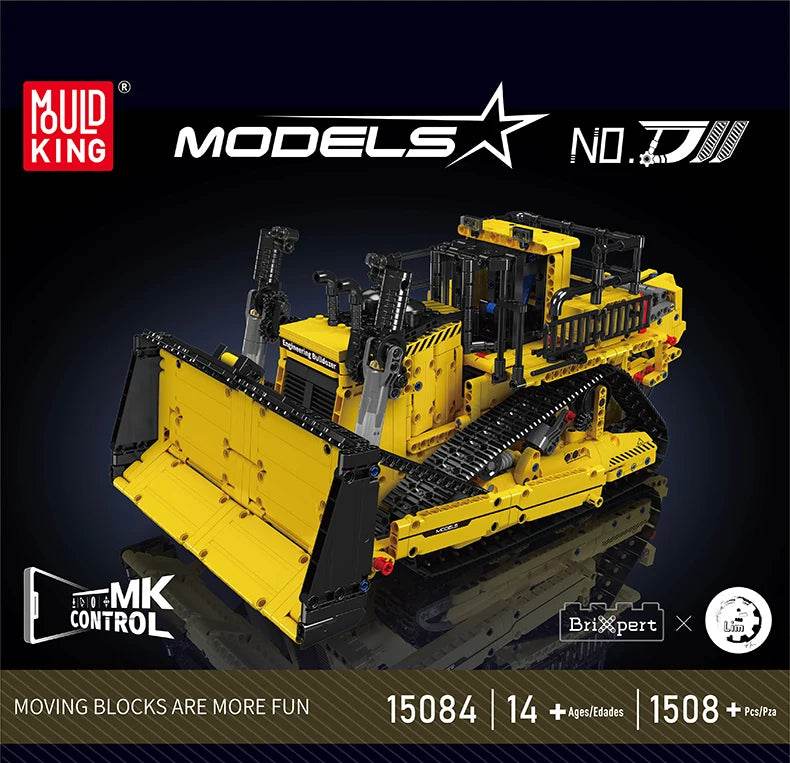 Mould King 15084 Technical Car Toys RC D11 Bulldozer Set - ToylandEU