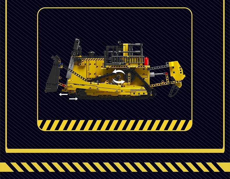 Mould King 15084 Technical Car Toys RC D11 Bulldozer Set - ToylandEU