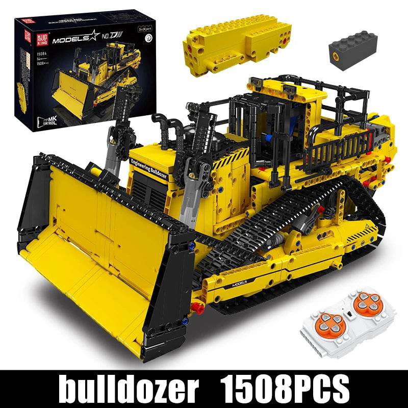 Mould King 15084 Technical Car Toys RC D11 Bulldozer Set - ToylandEU
