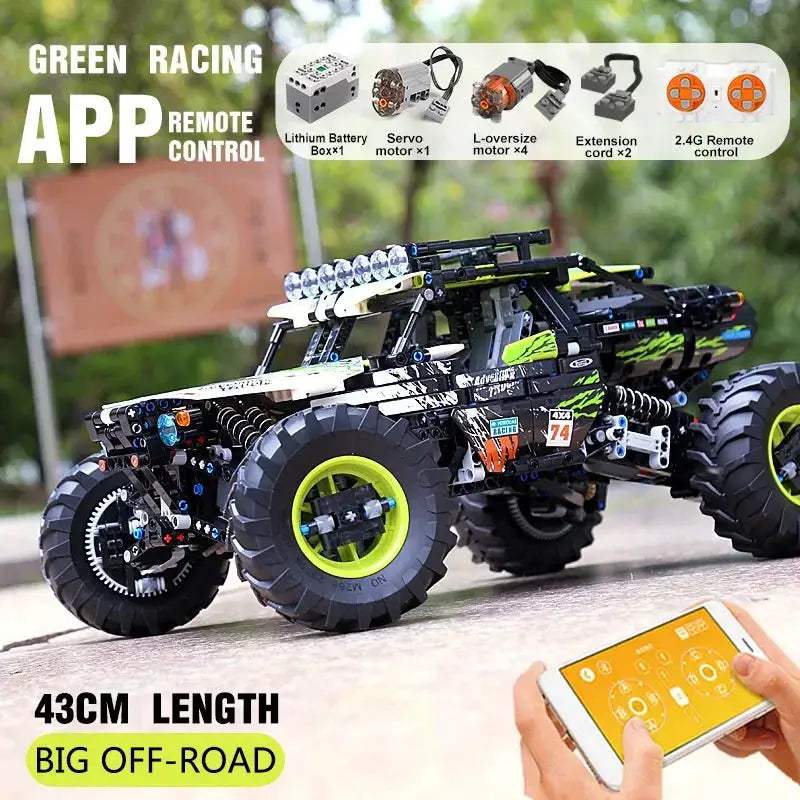 Mould King 18002 Durable RC Car Building Blocks Off Road - ToylandEU