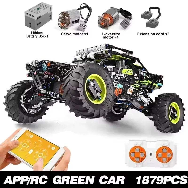 Mould King 18002 Durable RC Car Building Blocks Off Road - ToylandEU