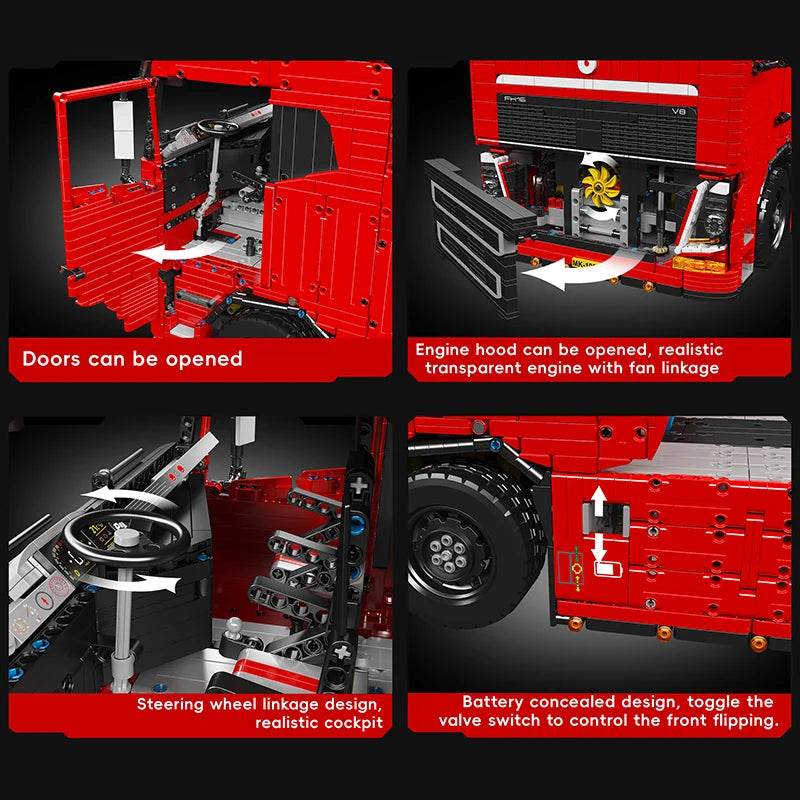 Mould King 19015 19015T Remote Control Tractor Truck Toys - ToylandEU