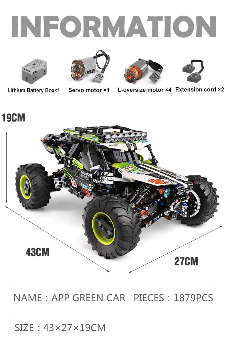  Mould King 4WD RC Car Lego Compatible Blocks Set -  ToylandEU™