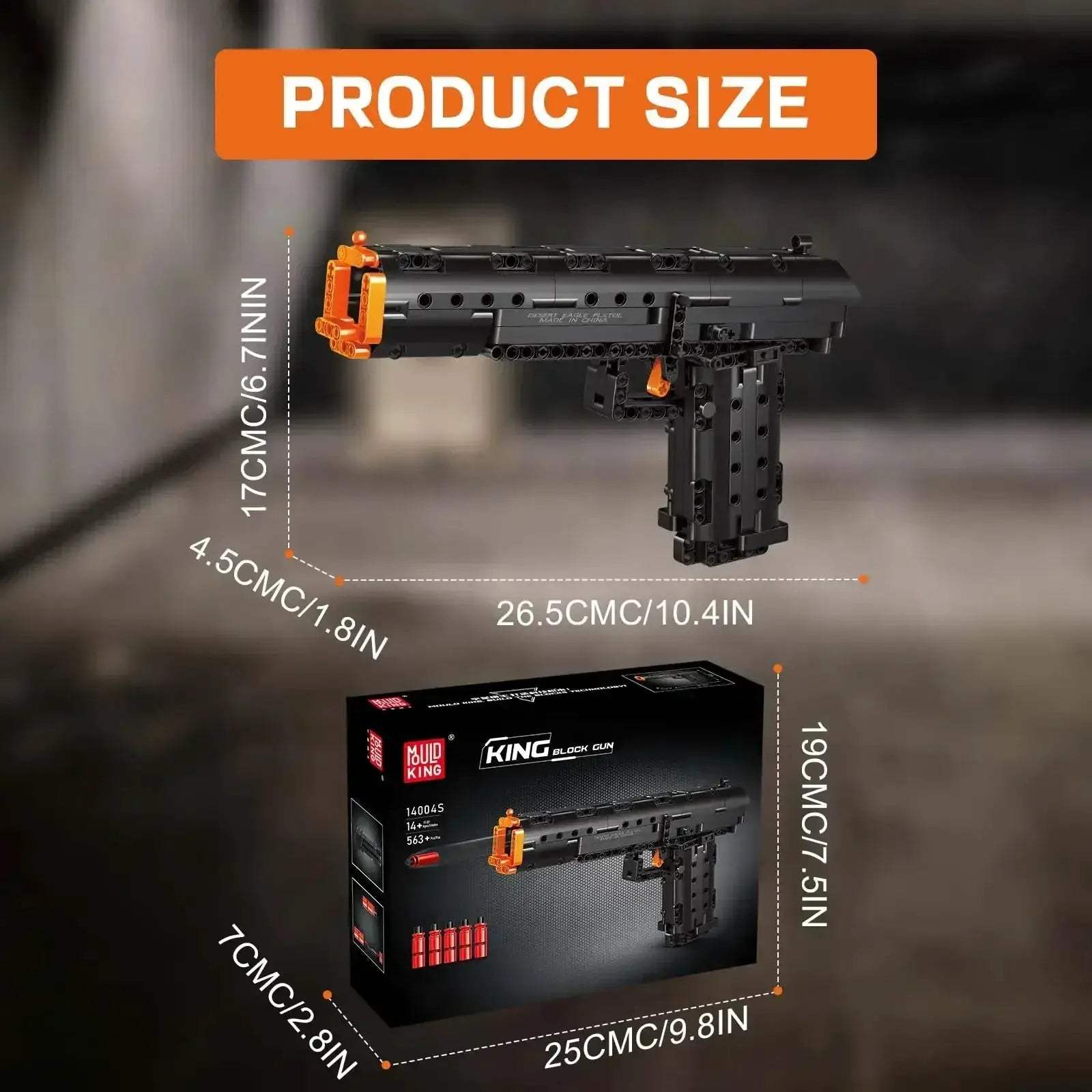 Mould King Desert Eagle Building Kit With Functional Trigger - ToylandEU