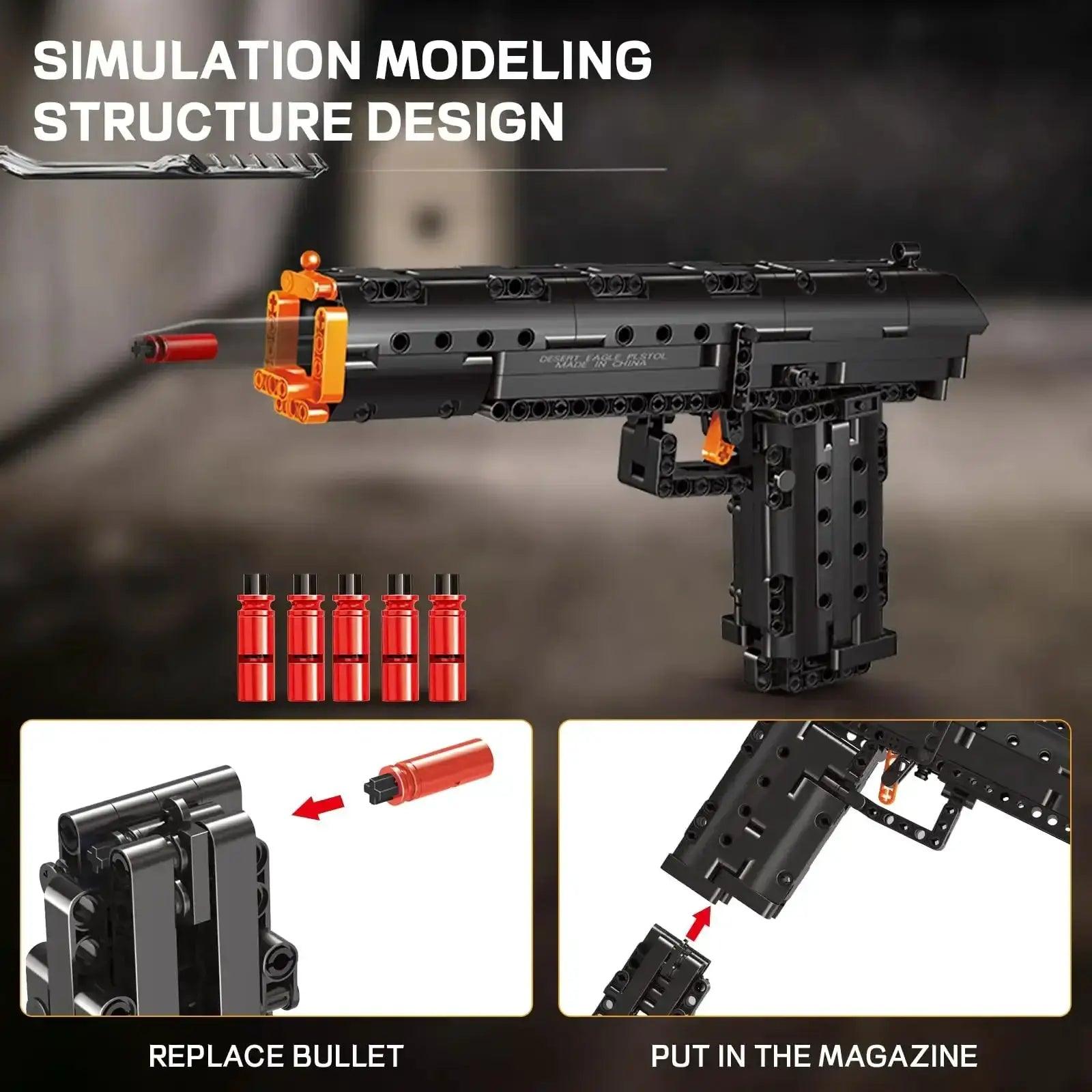  Mould King Desert Eagle Building Kit With Trigger -  ToylandEU™
