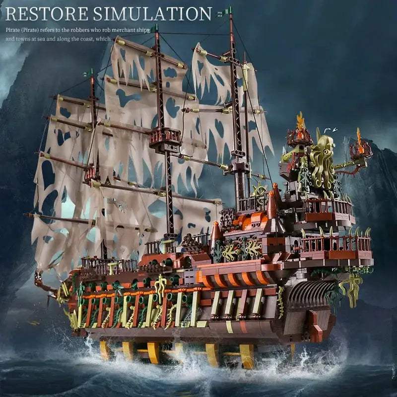 Mould King LEGO Compatible Pirate Ship Building Blocks Kit - ToylandEU