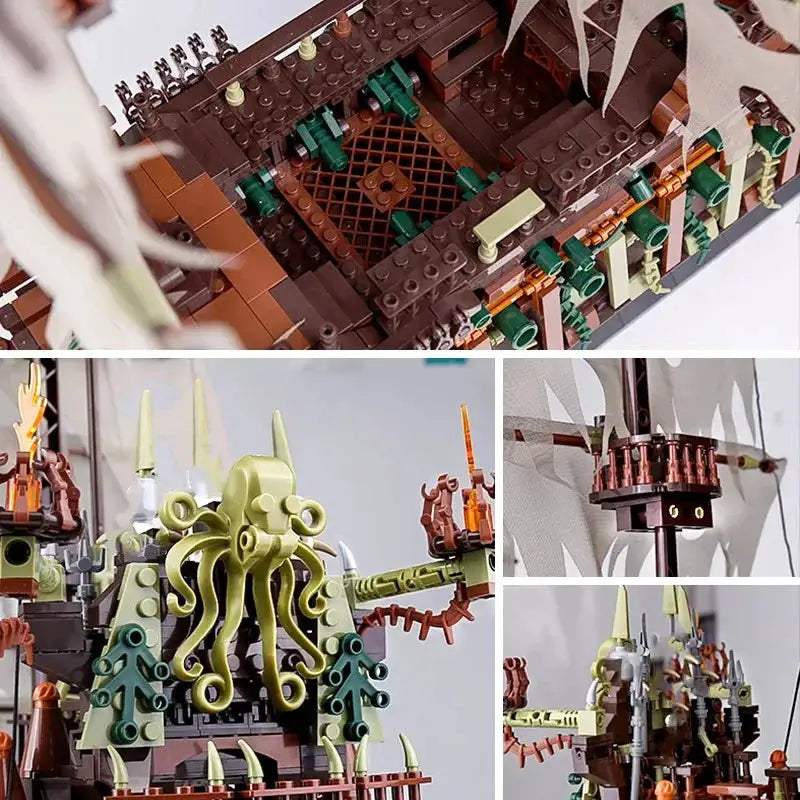 Mould King LEGO Compatible Pirate Ship Building Blocks Kit - ToylandEU