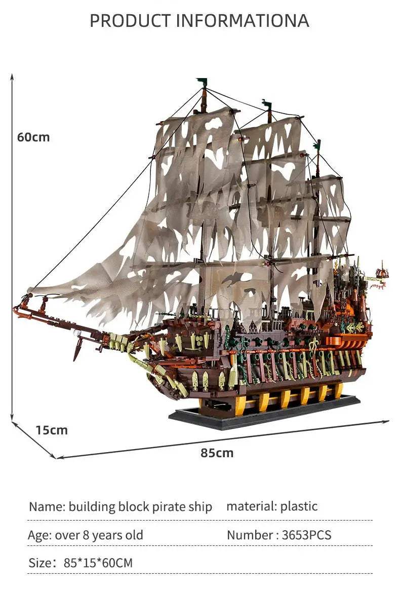 Mould King LEGO Compatible Pirate Ship Building Blocks Kit - ToylandEU