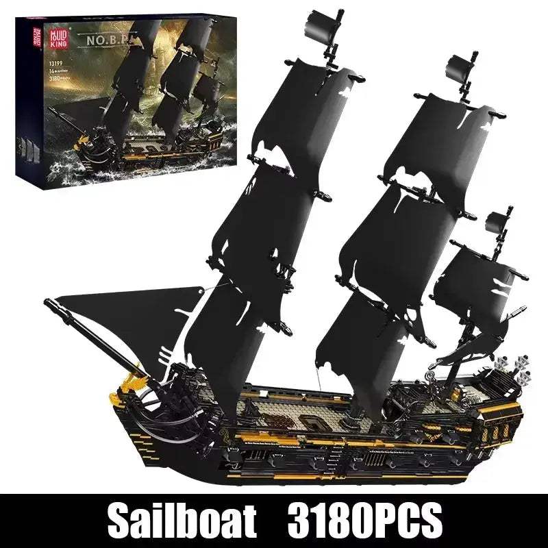 Mould King LEGO Compatible Pirate Ship Building Blocks Kit - ToylandEU