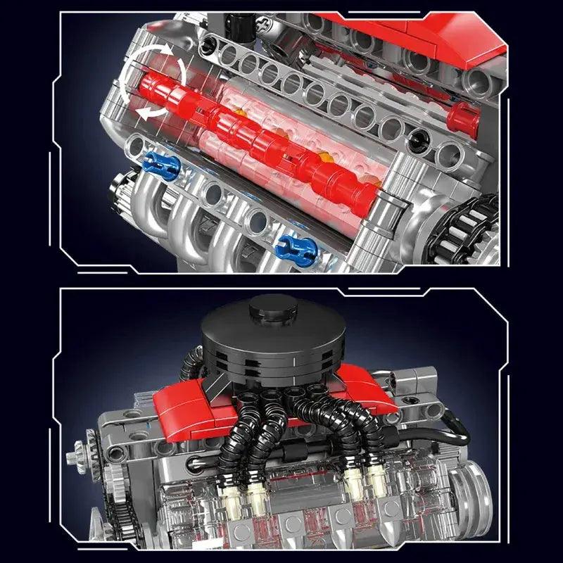  Mould King Motorized Car Building Block Set V8 Engine -  ToylandEU™