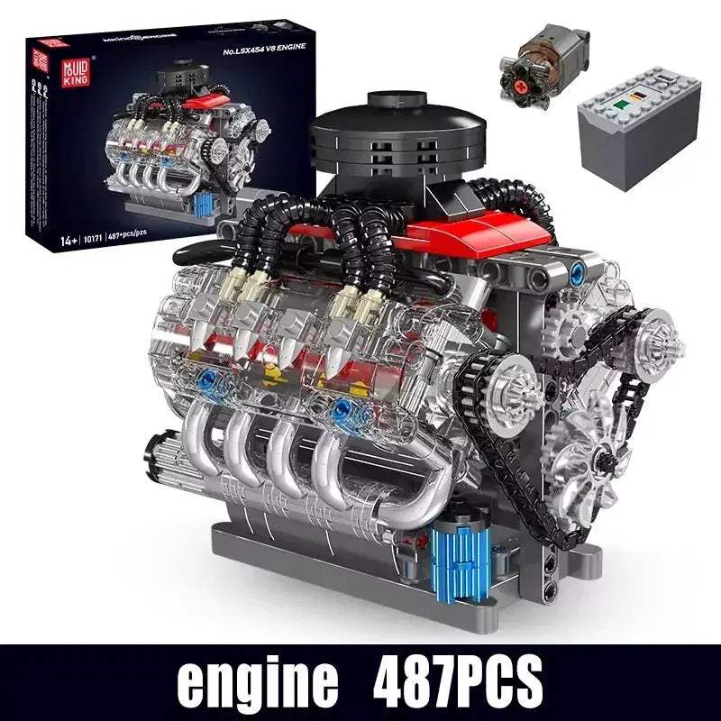 Mould King Motorized Car Building Block Set With V8 Engine - ToylandEU