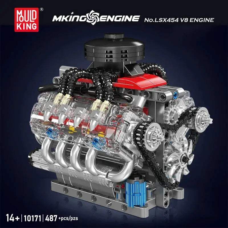 Mould King Motorized Car Building Block Set With V8 Engine - ToylandEU