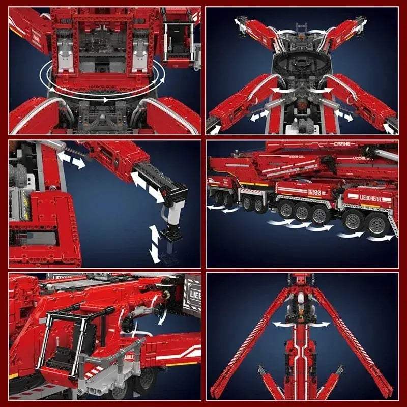 Mould King Motorized Crane Truck Building Set With Remote Control - ToylandEU