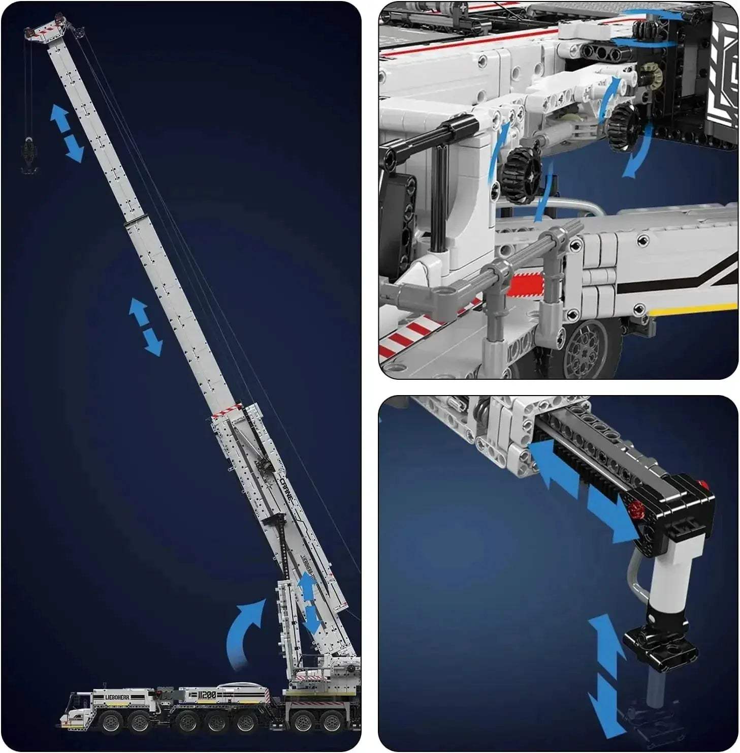 Mould King Motorized Crane Truck Building Set With Remote Control - ToylandEU