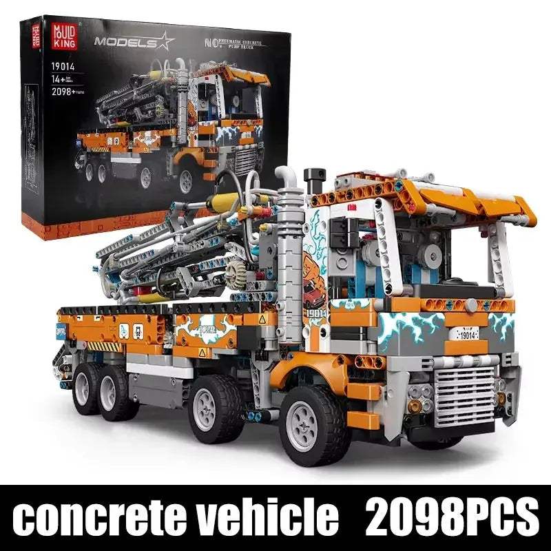Mould King Pneumatic Concrete Pump Truck Building Set for Kids - ToylandEU