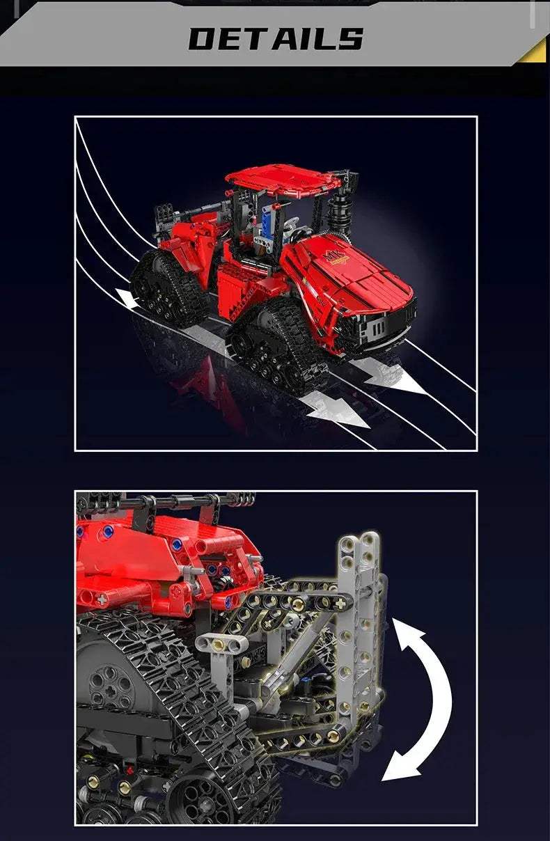 Mould King Pneumatic Crawler Tractor Educational Building Blocks Set - ToylandEU