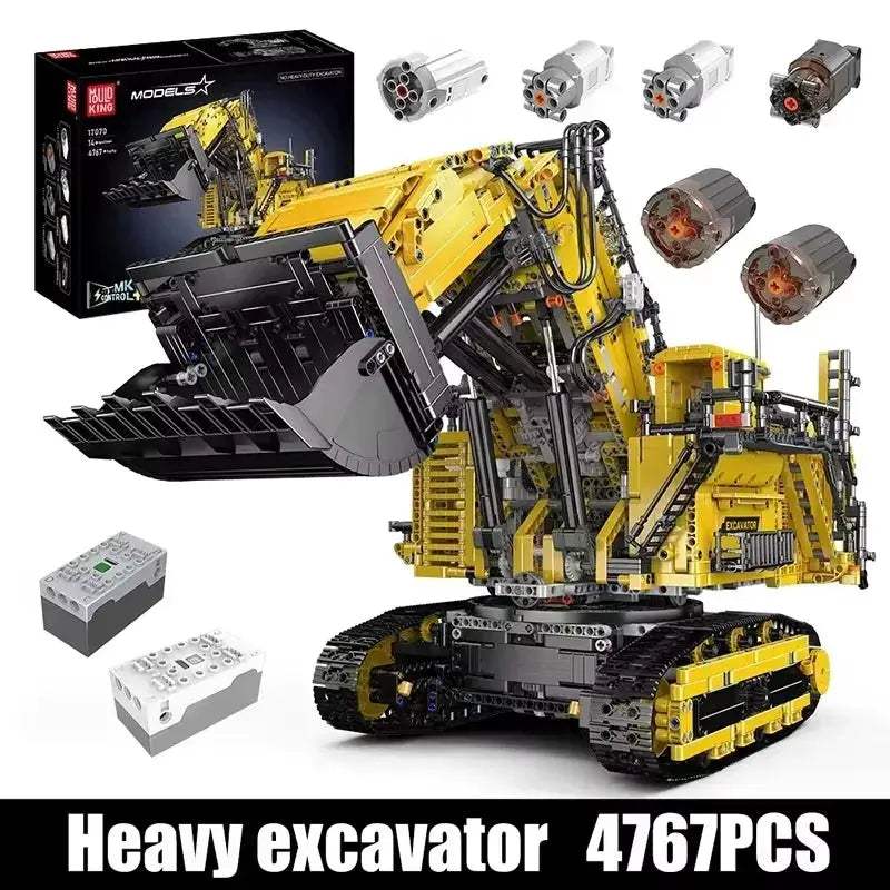 Mould King RC Excavator Building Block Set With Remote Control - ToylandEU